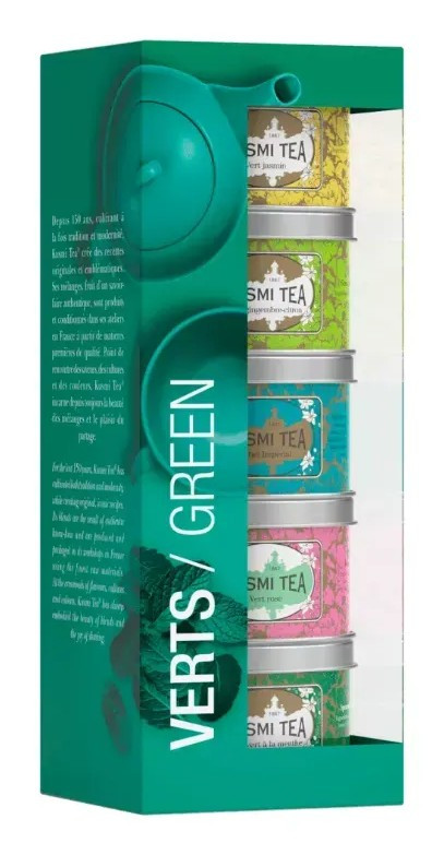Набор зеленого органического чая 5шт 100г, Kusmi Tea