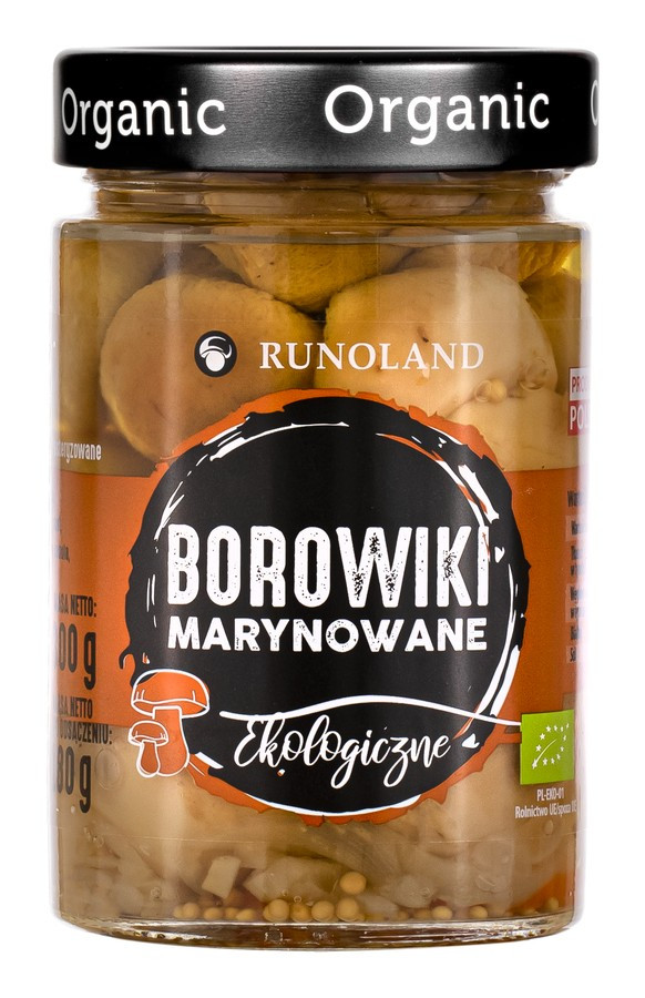 Грибы белые маринованные органические 300г, Runoland