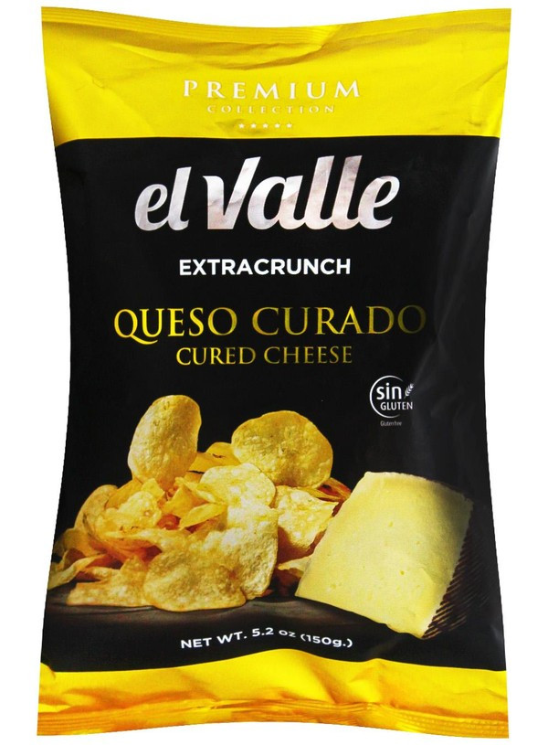 Картофельные чипсы Queso Curado 150 г El Valle