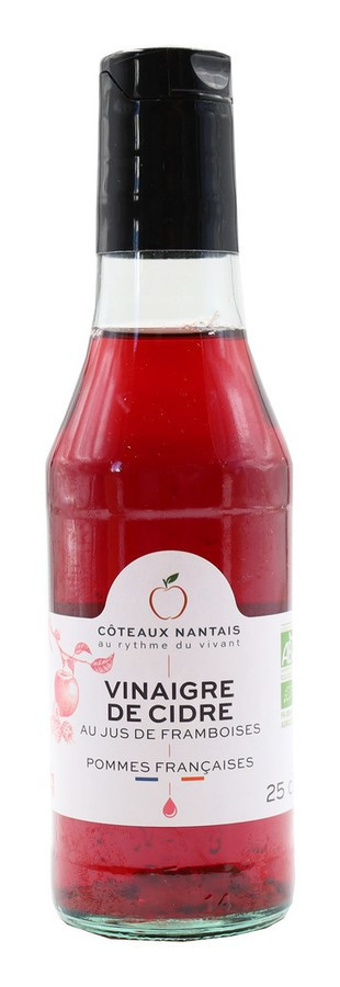 Уксус сидровый с малиновым соком органический 250мл, Coteaux Nantais