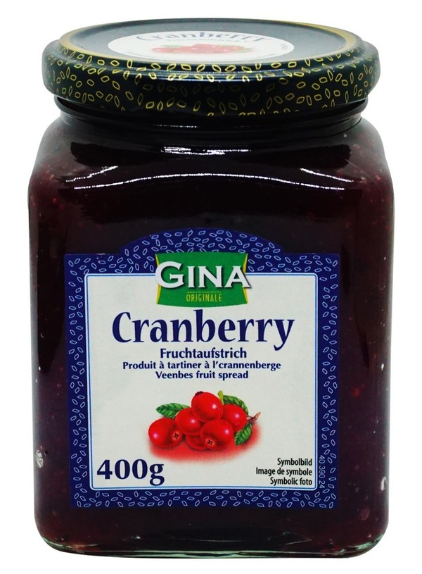 Джем клюквенный 400г Gina
