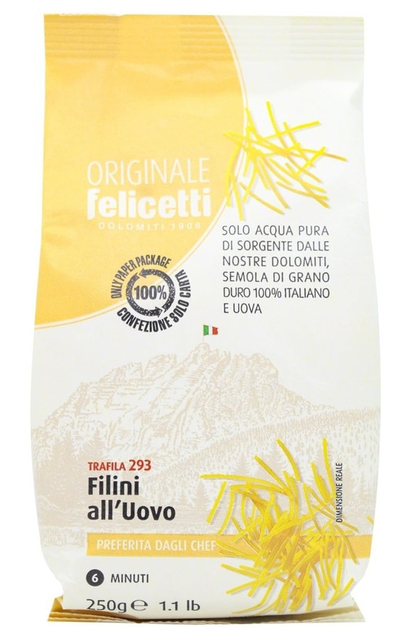 Филини с яйцом 250г, Felicetti