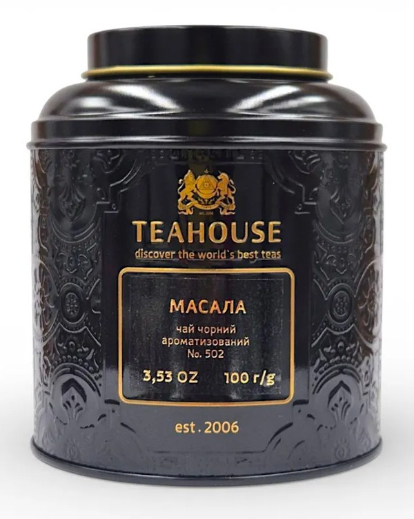 Чай чорний Масала №502 ЖБ 100г Teahouse