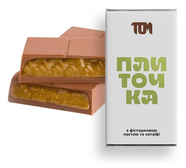 Плиточка Дубайська з фісташковою пастою та катаїфі 100г