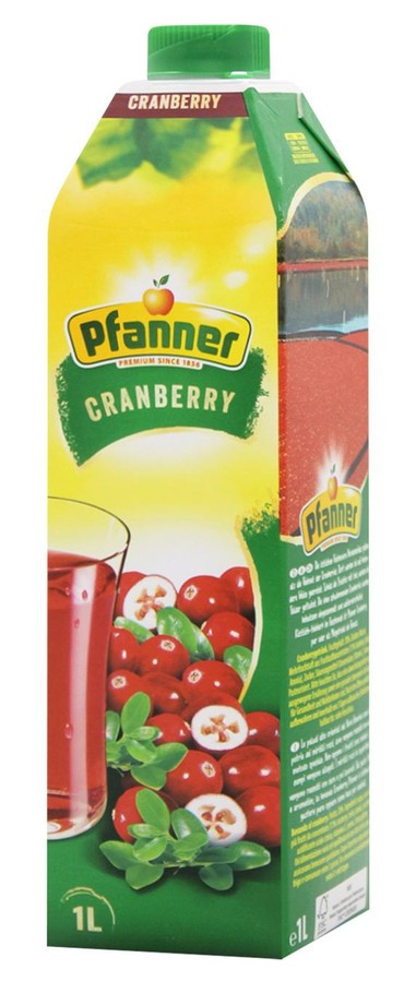 Сок Клюквенный 30% 1л Pfanner Австрия