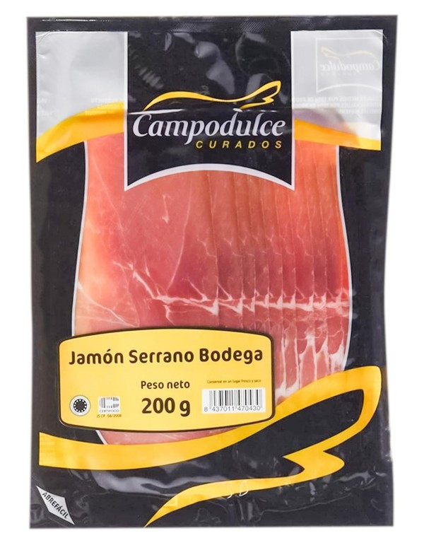 Хамон Серрано 200 г ТМ  Campodulce Curados