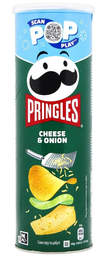 Чіпси сир -цибуля 165г PRINGLES