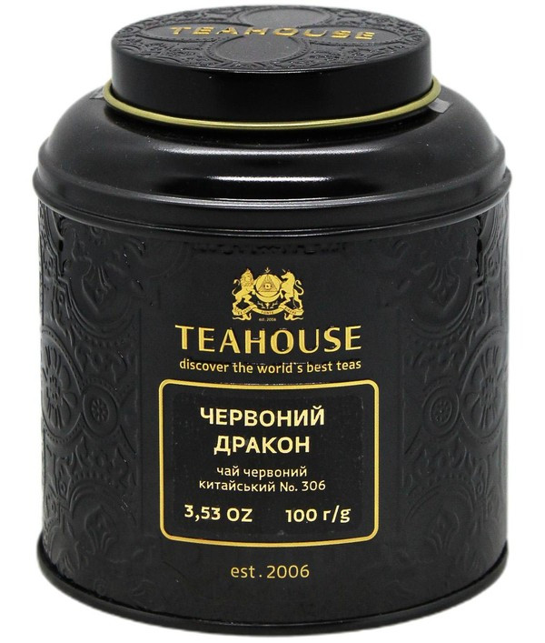 Чай Червоний Дракон №306 ЖБ 100г Teahouse