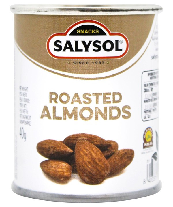 Миндаль жареный "Salysol" (ж/б, Испания) 40 г