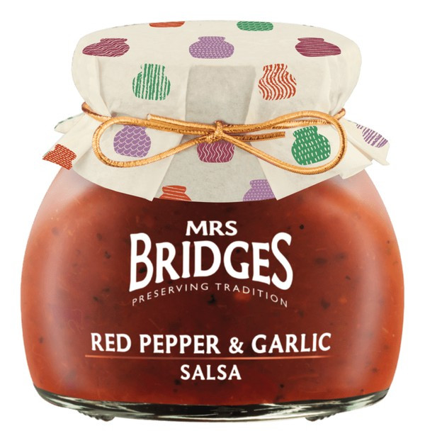 Сальса Красный перец и чеснок 200г, Mrs Bridges