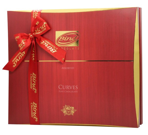 Конфеты шок. Ассорти Curves Fine Красные 320г Bind