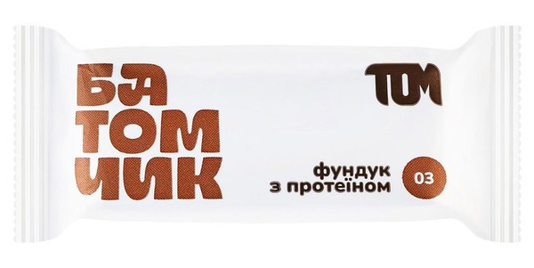 Батомчик фундук з протеїном 45г