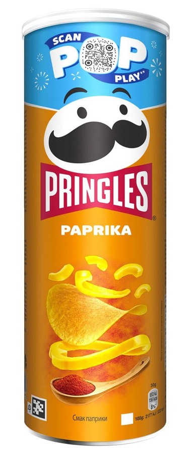 Чипсы паприка 165 г PRINGLES