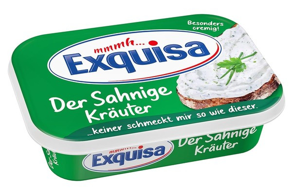 Сир вершковий 66% FIDM  з травами  200г TM Exquisa