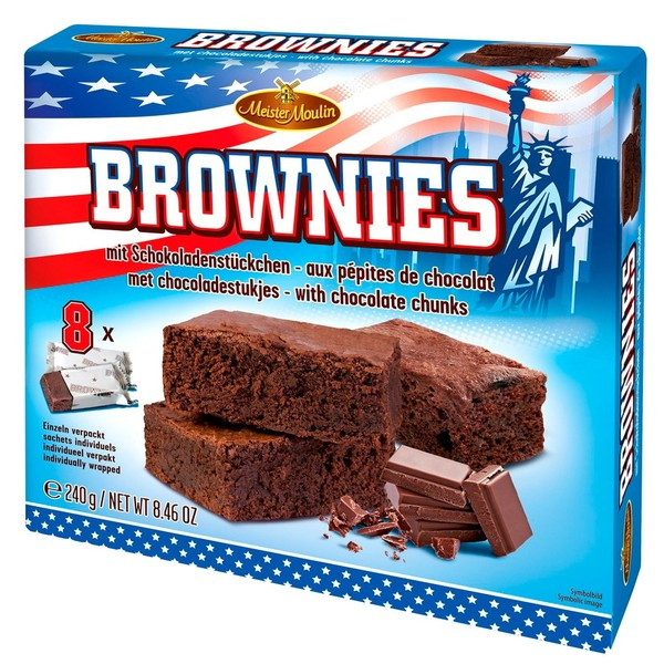 Пирожное Брауни American style с кусочками шоколада