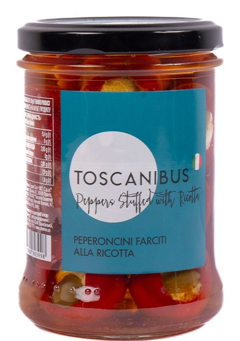 Перец чили фарш. сыром рикотта 290г Toscanibus
