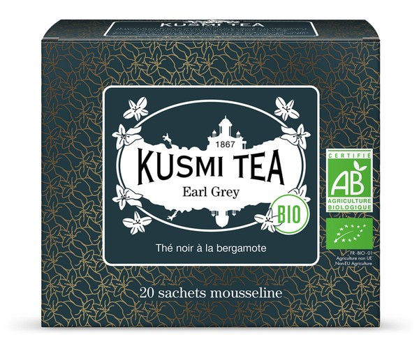 Чай черный Эрл Грей органический пакет. 20х2г, Kusmi