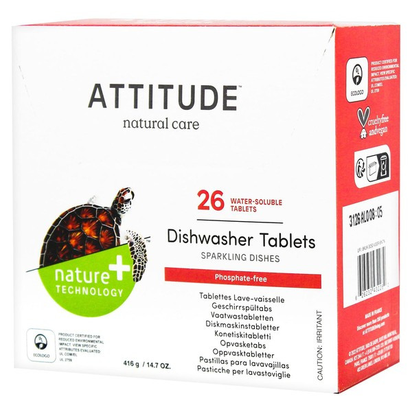 Таблетки для посудомийних машин 26 шт, Attitude
