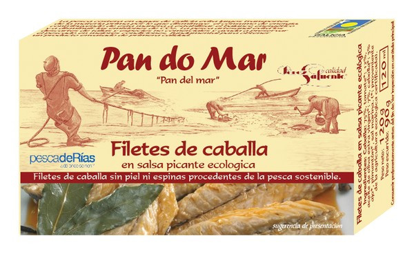 Скумбрия филе в остром соусе 120г Pan do Mar