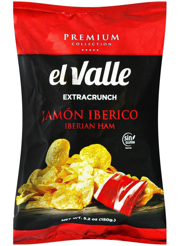 Картофельные чипсы EJamón Iberico 150 г El Valle