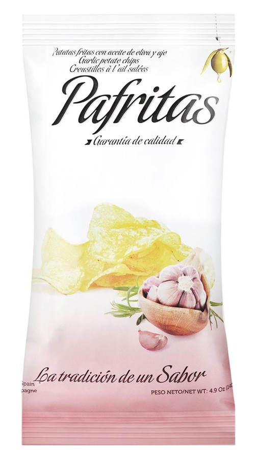 Чіпси картопляні з часником 140г, Pafritas