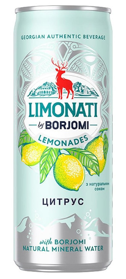 Лимонад Цитрус 0,33 л (ж/б) Боржомі