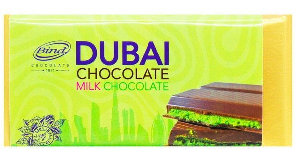 Шоколад молочний Dubai з фісташковою начинкою і тістом катаїфі 200г