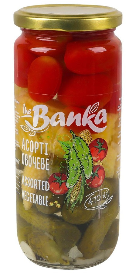 Асорті овочеве "Тріо" ТМ "the Banka" 470г, скл