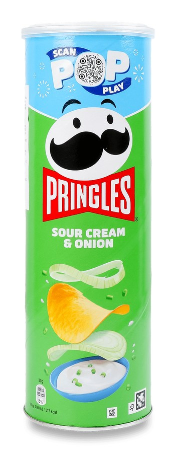 Чипсы  сметана-лук 165г PRINGLES