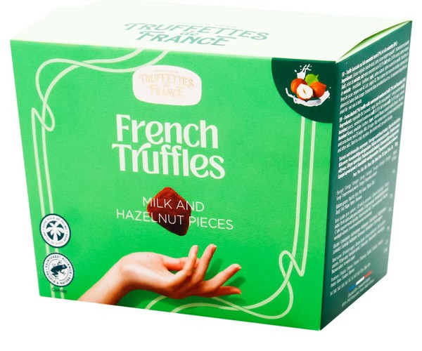 Шоколадні цукерки Франції "Truffettes de France" Трюфель зі шматочками фундуку 200 г