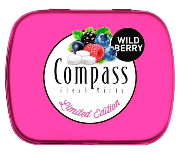 Леденцы дикие ягоды без сахара Compass Wild Berry 14 г