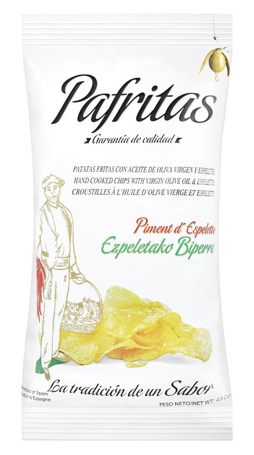 Чіпси картопляні з перцем Еспелет 140г, Pafritas (шт)