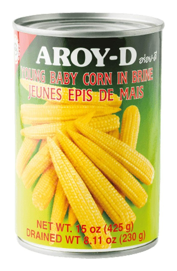 Кукуруза молодая консервированная Aroy-D 425 г