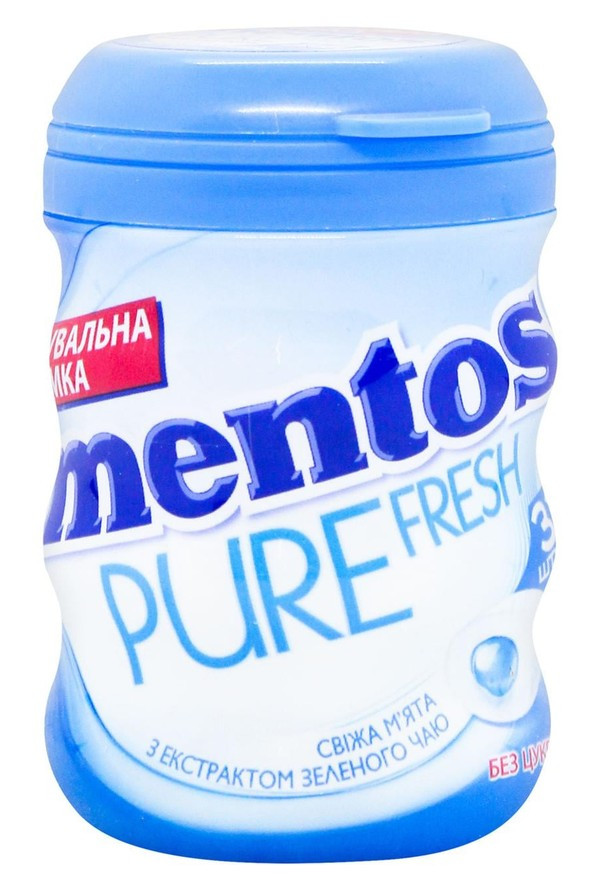 Жувальна гумка Pure Fresh Mint синя банка 56 г Mentos
