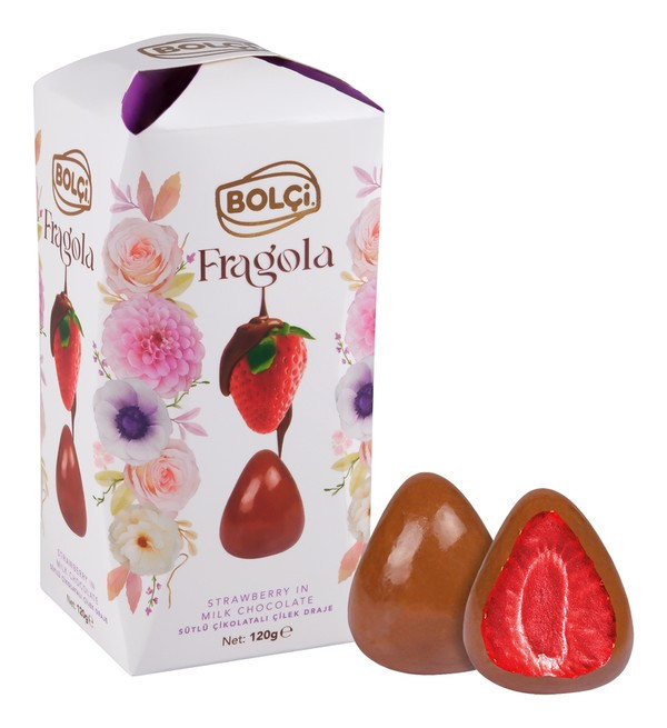 Клубника "Bolçi" в молочном шоколаде (Турция) 120 г