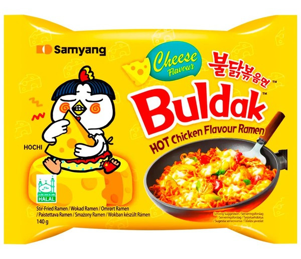 Лапша быстрого приготовления со вкусом курицы и сыра острая  SAMYANG 140 г